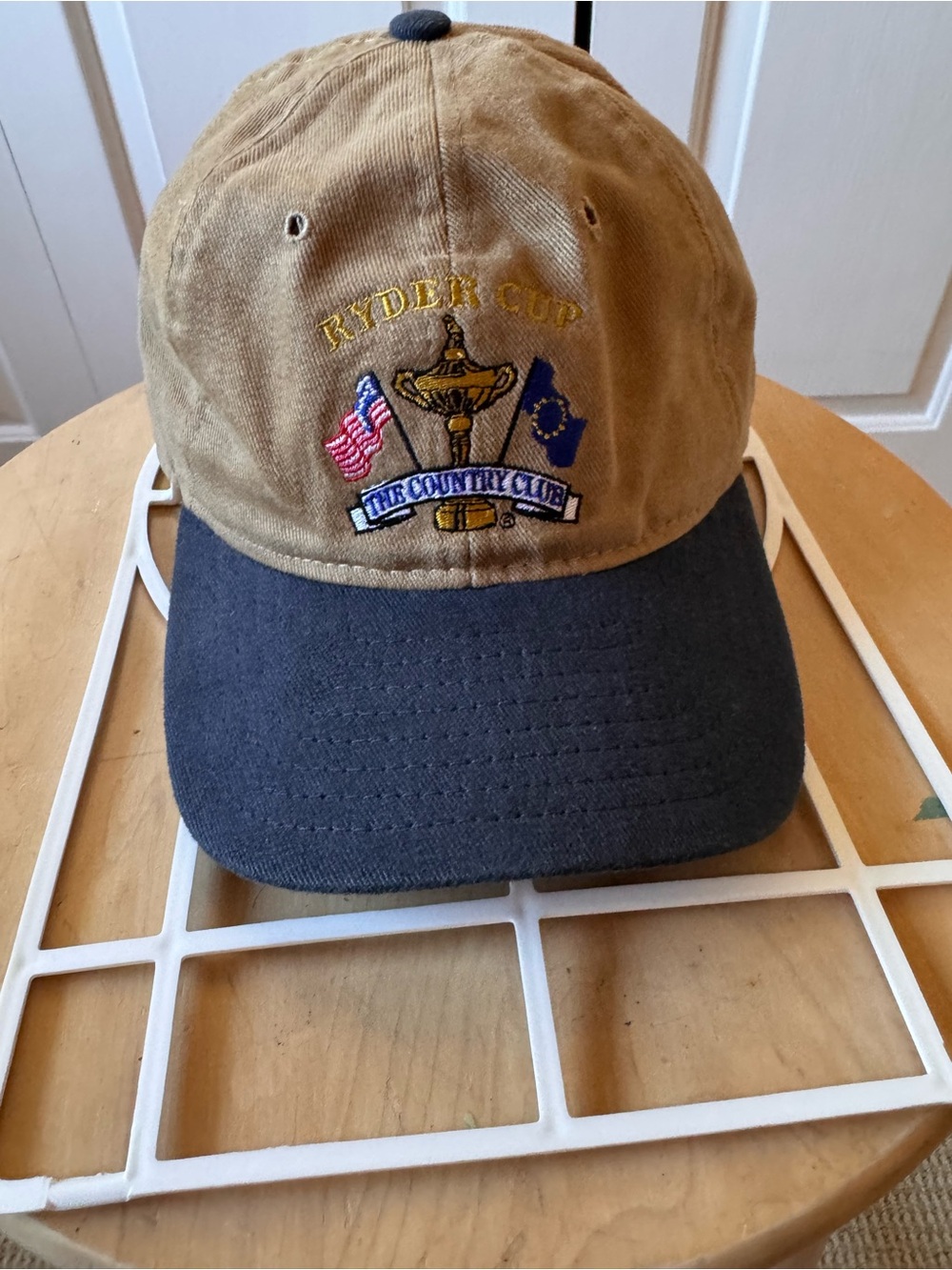 Ryder Cup “the country club” Cotton Baseball Cap - Brown & Navy